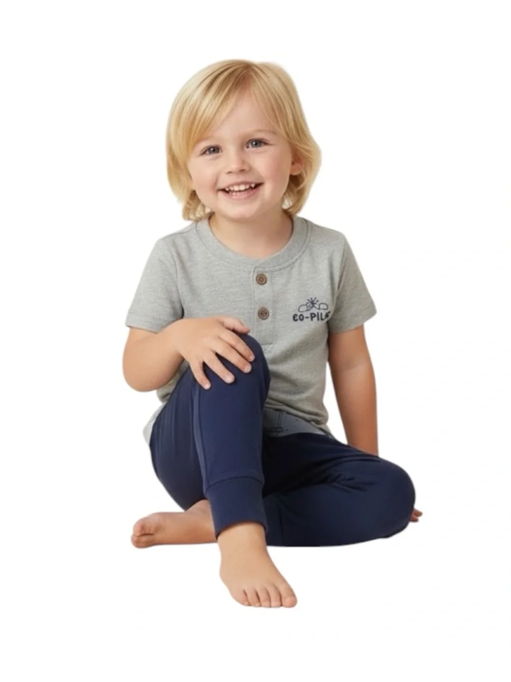 Carter's Navy, Gray & Cream Airplane 3-Piece Outfit Set